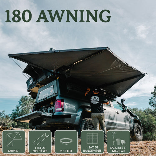Zelfstandige Awning 180°