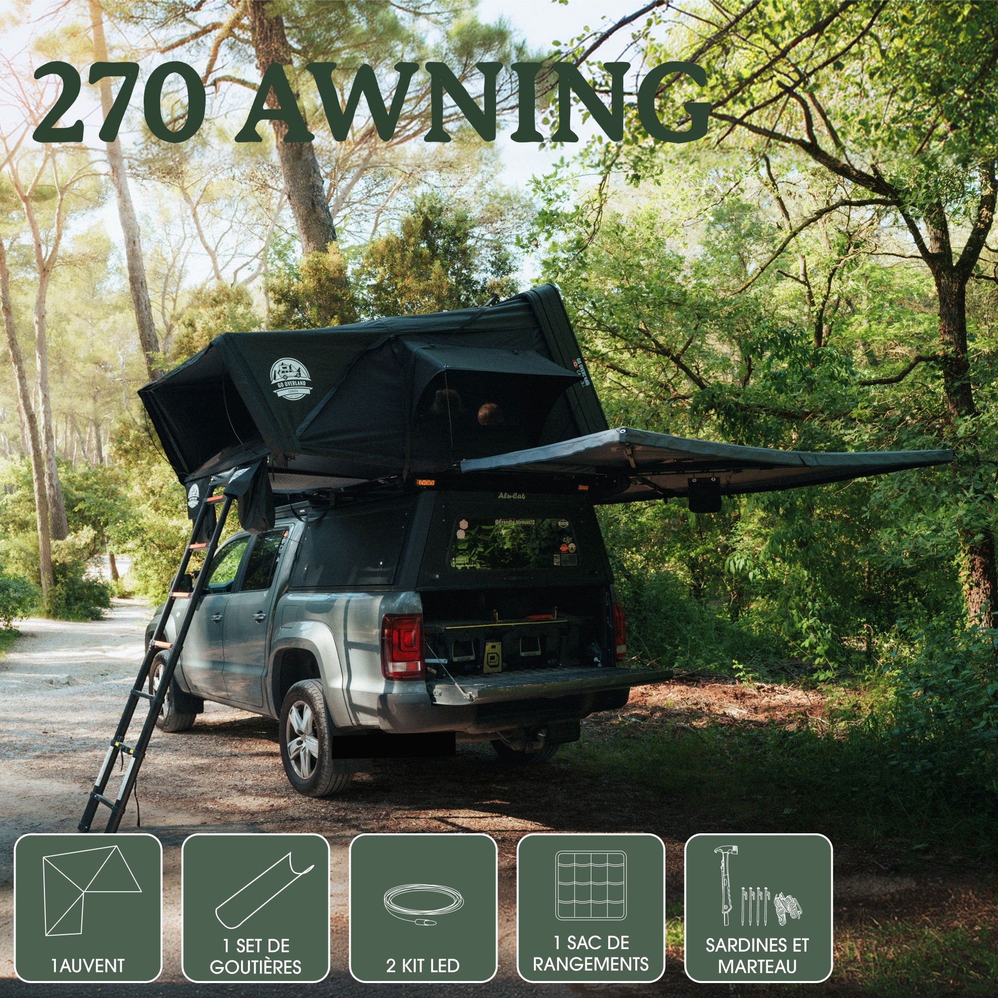 Zelfstandige Awning 270°