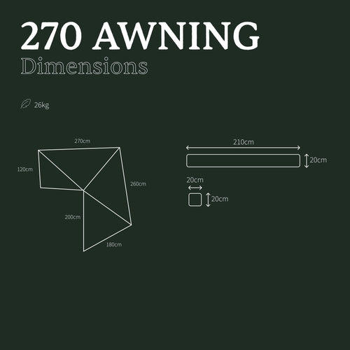 Zelfstandige Awning 270°