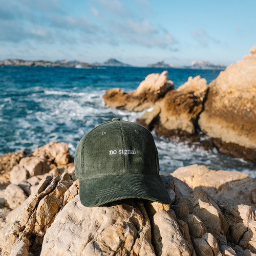 Casquette "No Signal" – Velours Côtelé